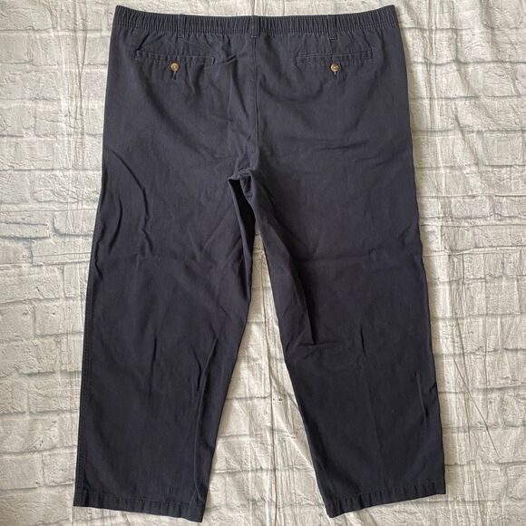 George men 42x30 pull on chino pants w/front pockets black - Picture 8 of 11